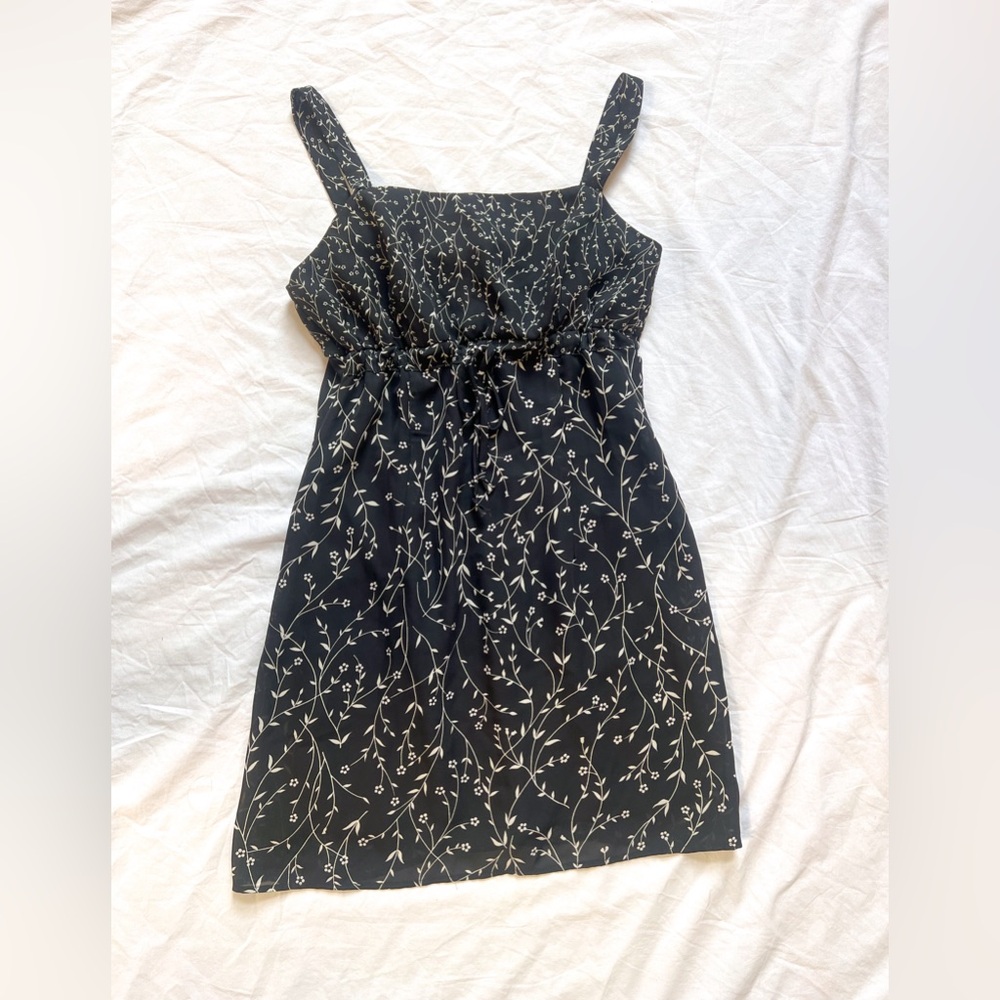 Words floral midi milkmaid dress